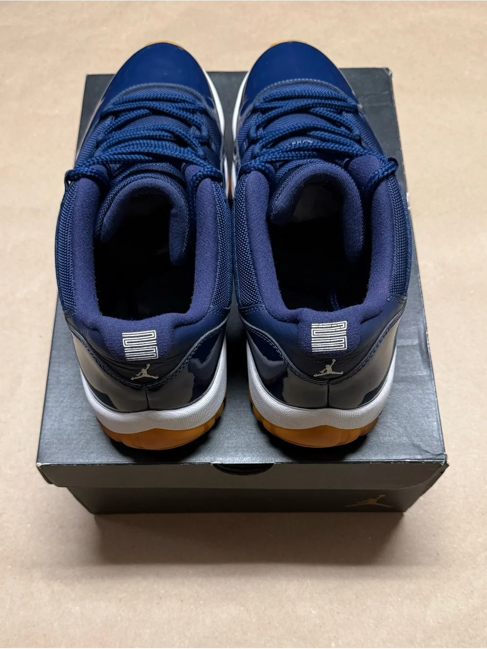 Nike Air Jordan 11 XI Retro Low Navy Gum Mens size 14 Basketball Shoes Rare!